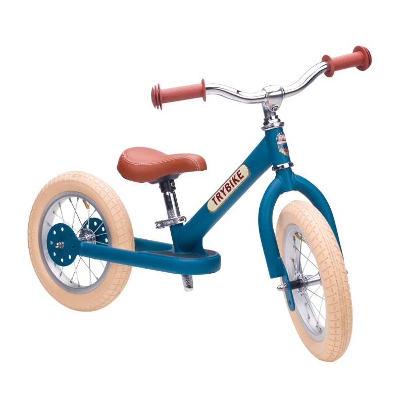 Trybike Matte 2-In-1 Balance Trike - Vintage Blue