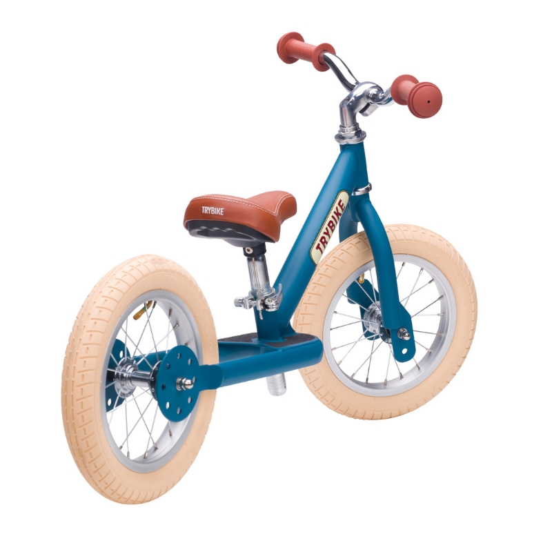 Trybike Matte 2-In-1 Balance Trike - Vintage Blue