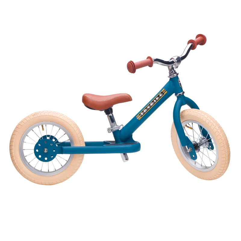 Trybike Matte 2-In-1 Balance Trike - Vintage Blue